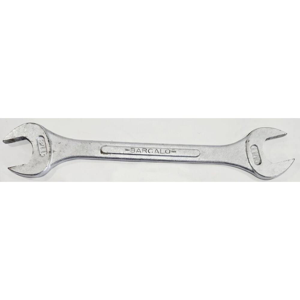 Vintage Barcalo 1-1/16" x 1-1/8" Double Open End Wrench Forged in USA